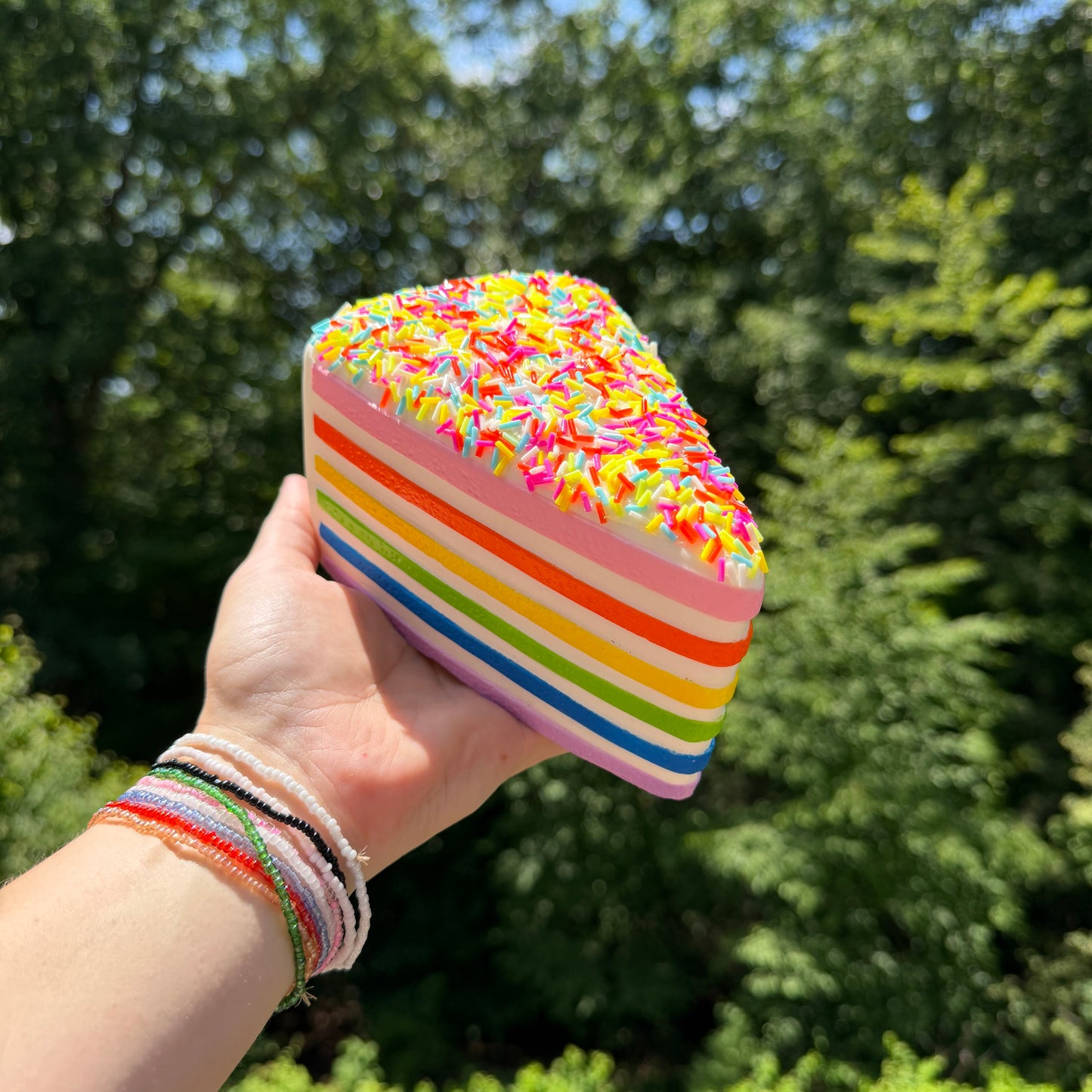 Squishy Toy - Rainbow Cake