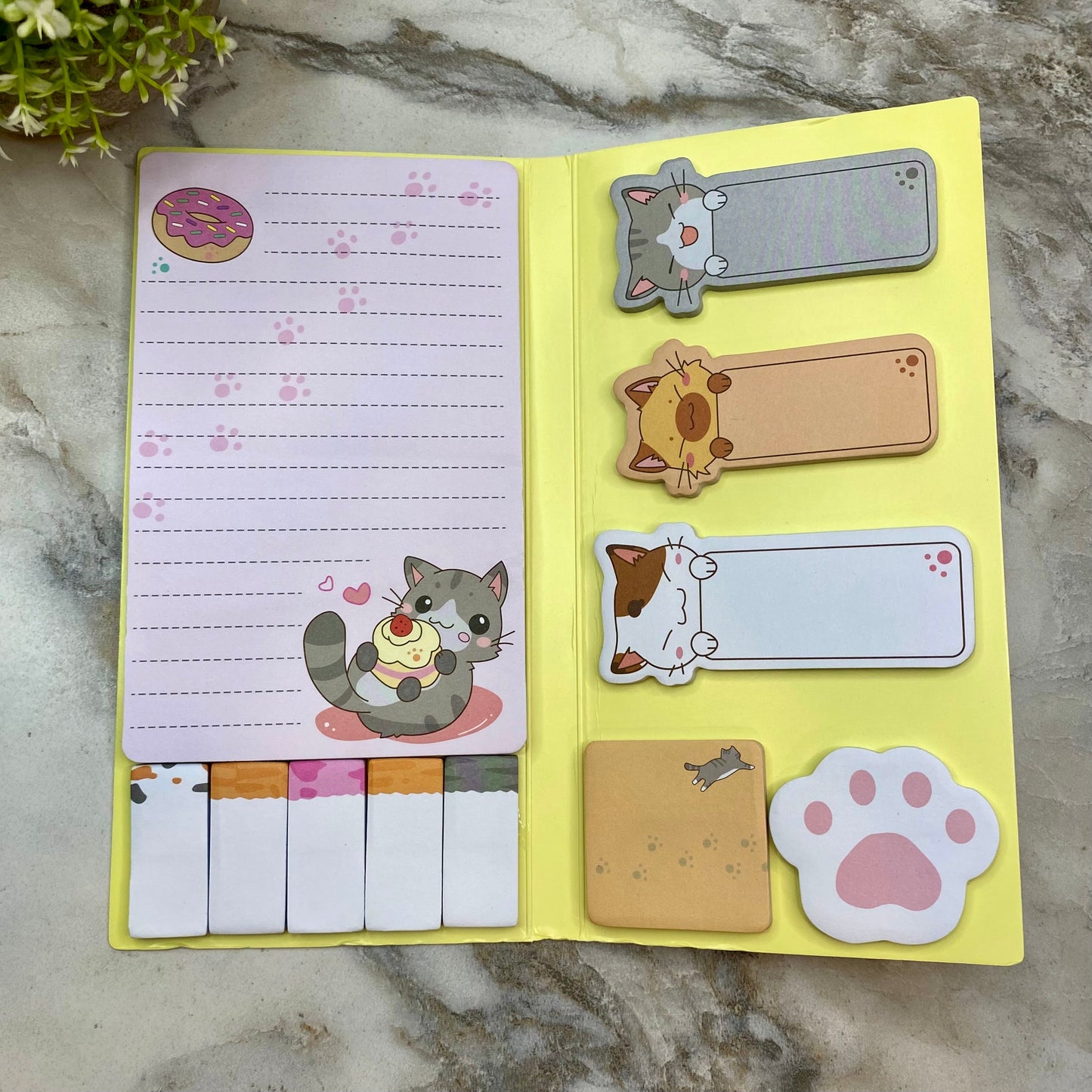 Sticky Note Booklet Set - Meow