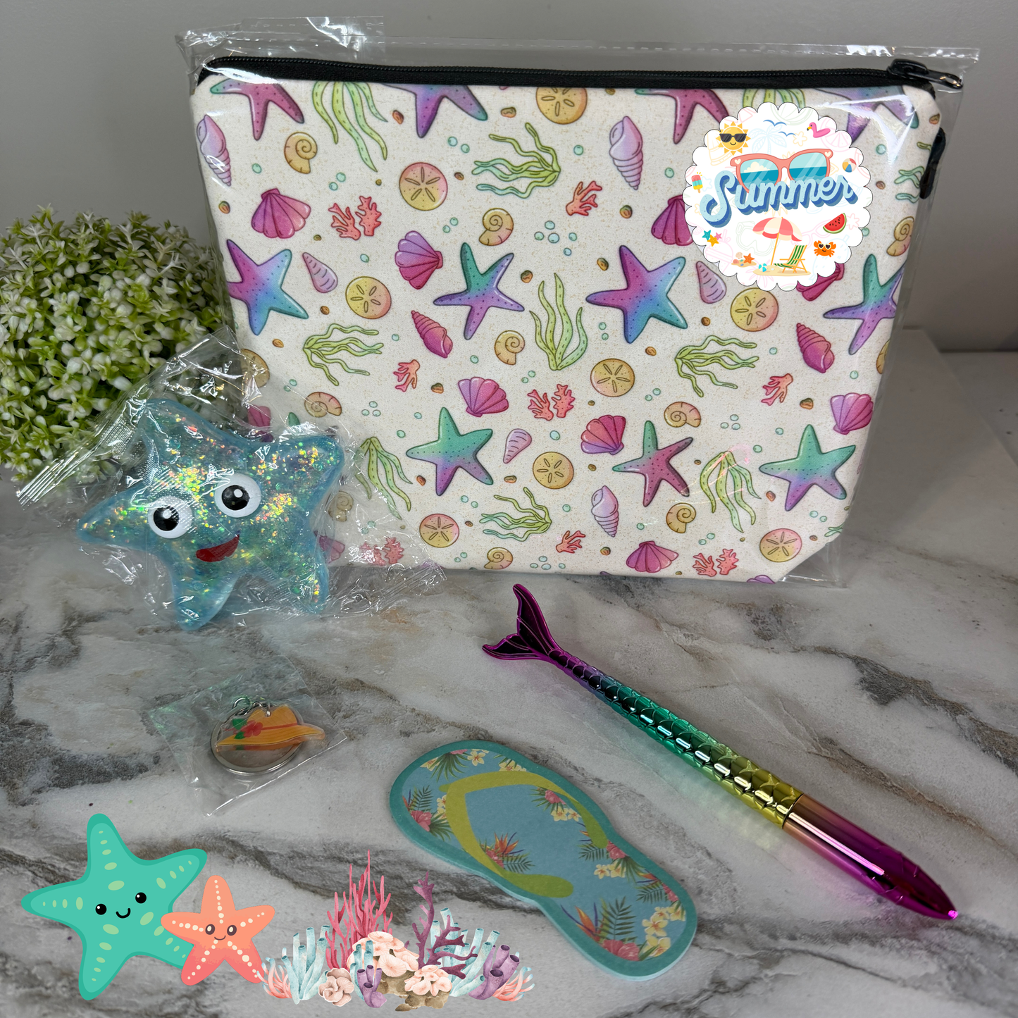 Bundled Set - Seashell + Starfish