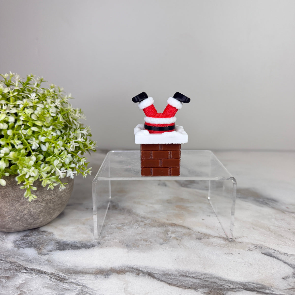 Clicker Toy - Christmas Santa Chimney Feet