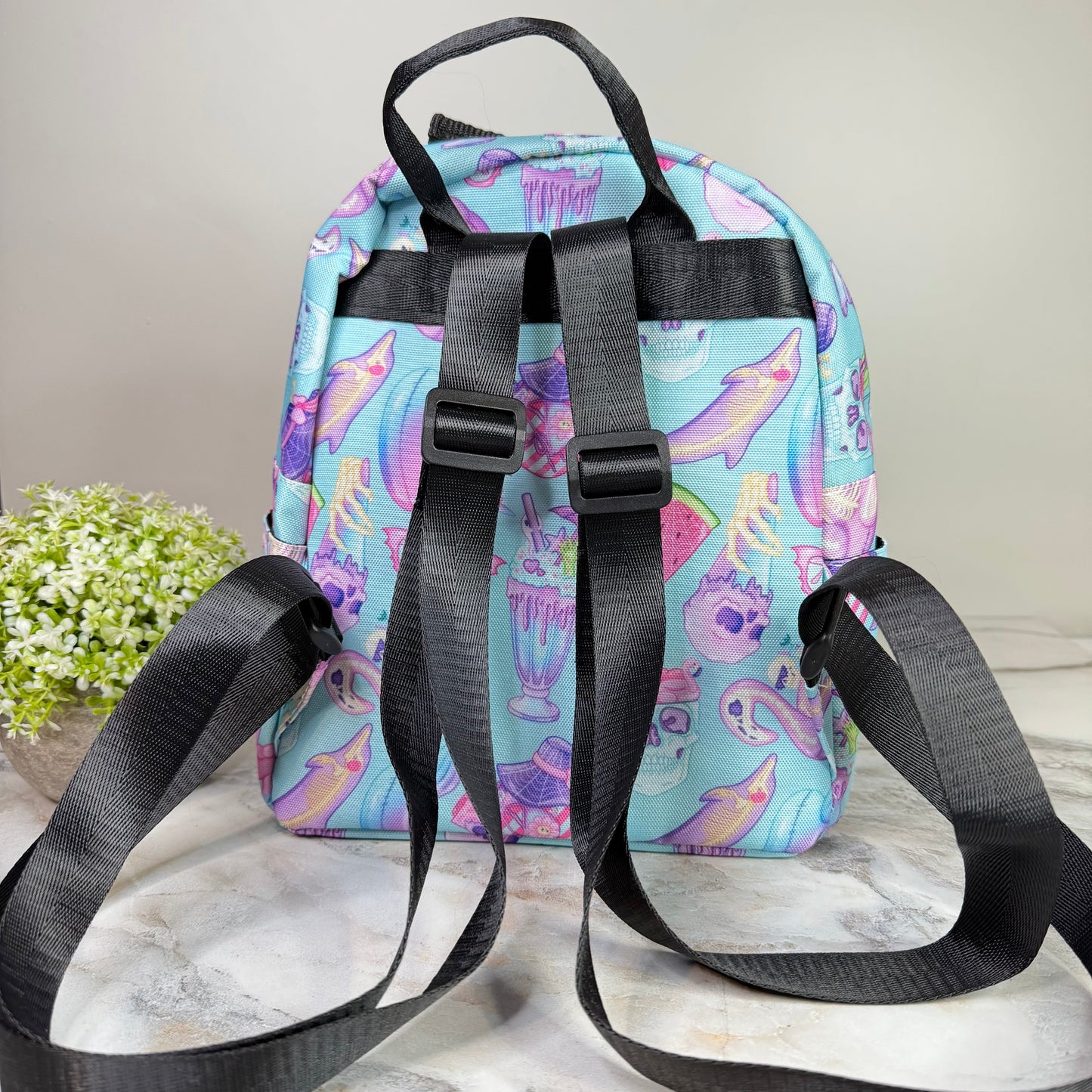 Mini Backpack - Halloween Fall - Skeleton Summer