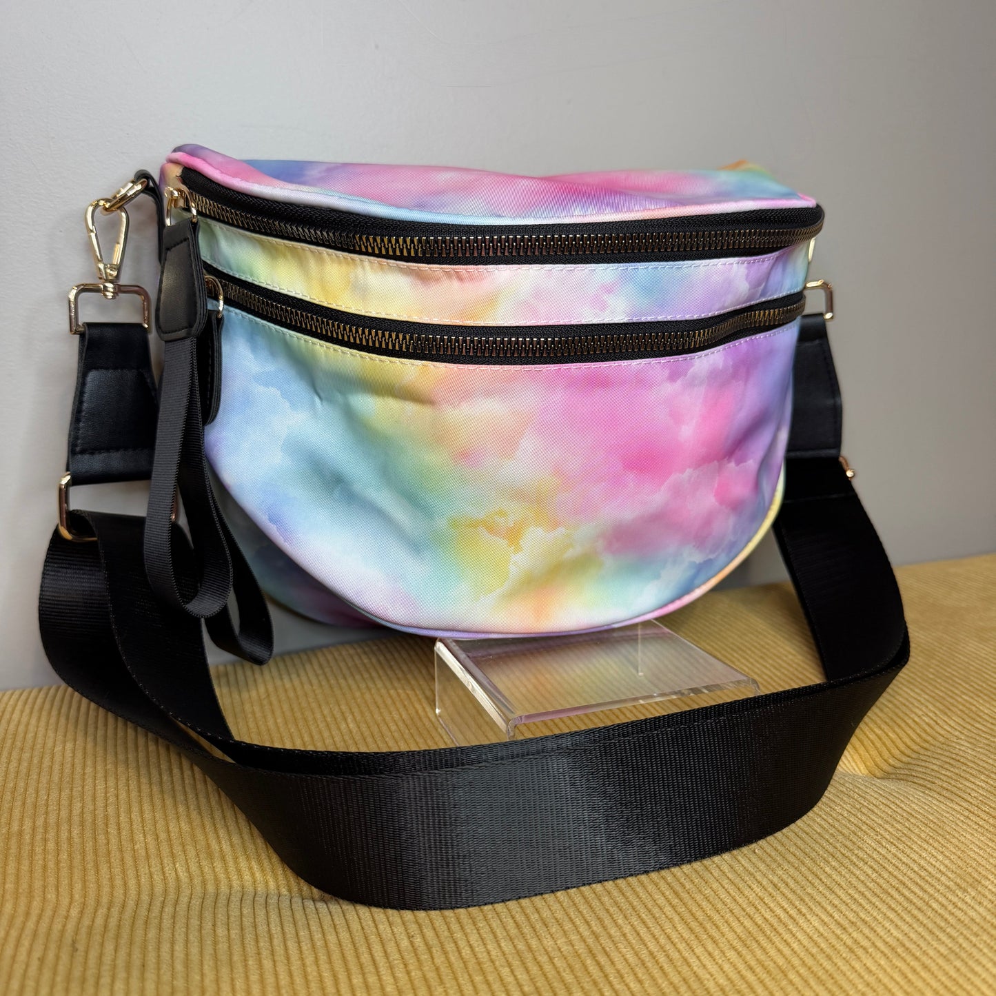 The Roni Nylon Crossbody - Tie Dye Ombré Pastel - PREORDER