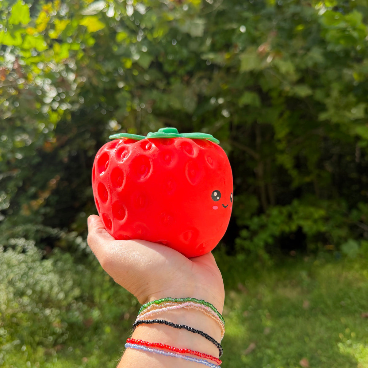 Squishy Toy - Jumbo Strawberry + Face