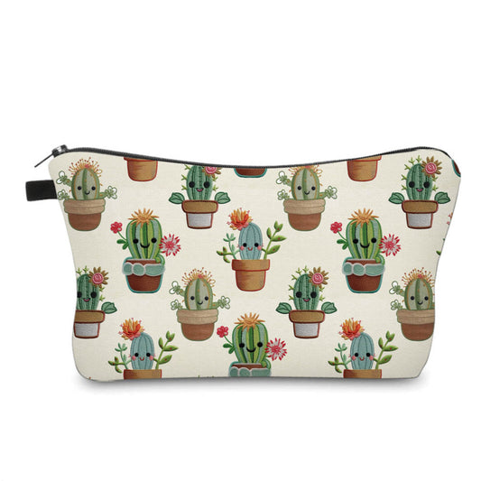 Pouch - Cactus Embroidery
