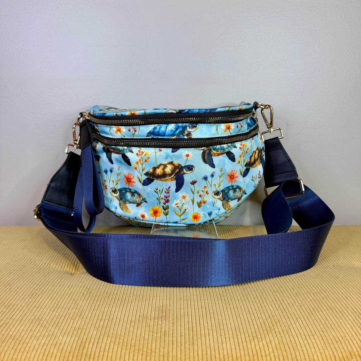 The Roni Nylon Crossbody - Turtle Floral