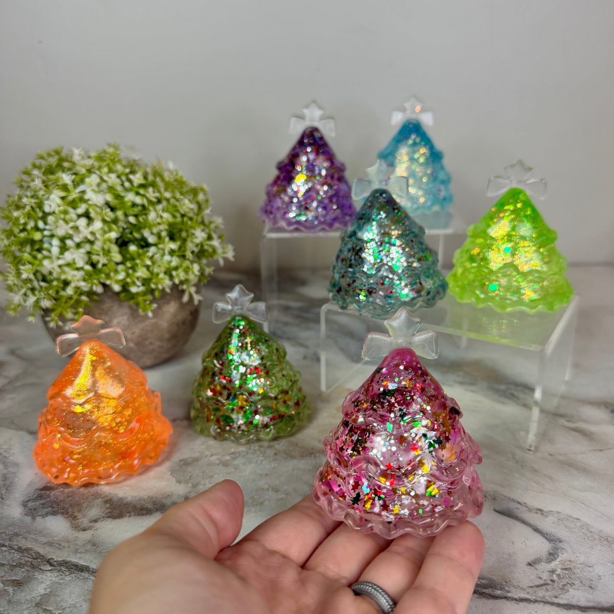 Squishy Toy - Christmas Glitter Tree