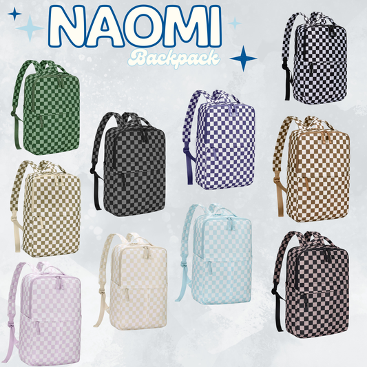 The Naomi Backpack - Checker - PREORDER closes 8/26