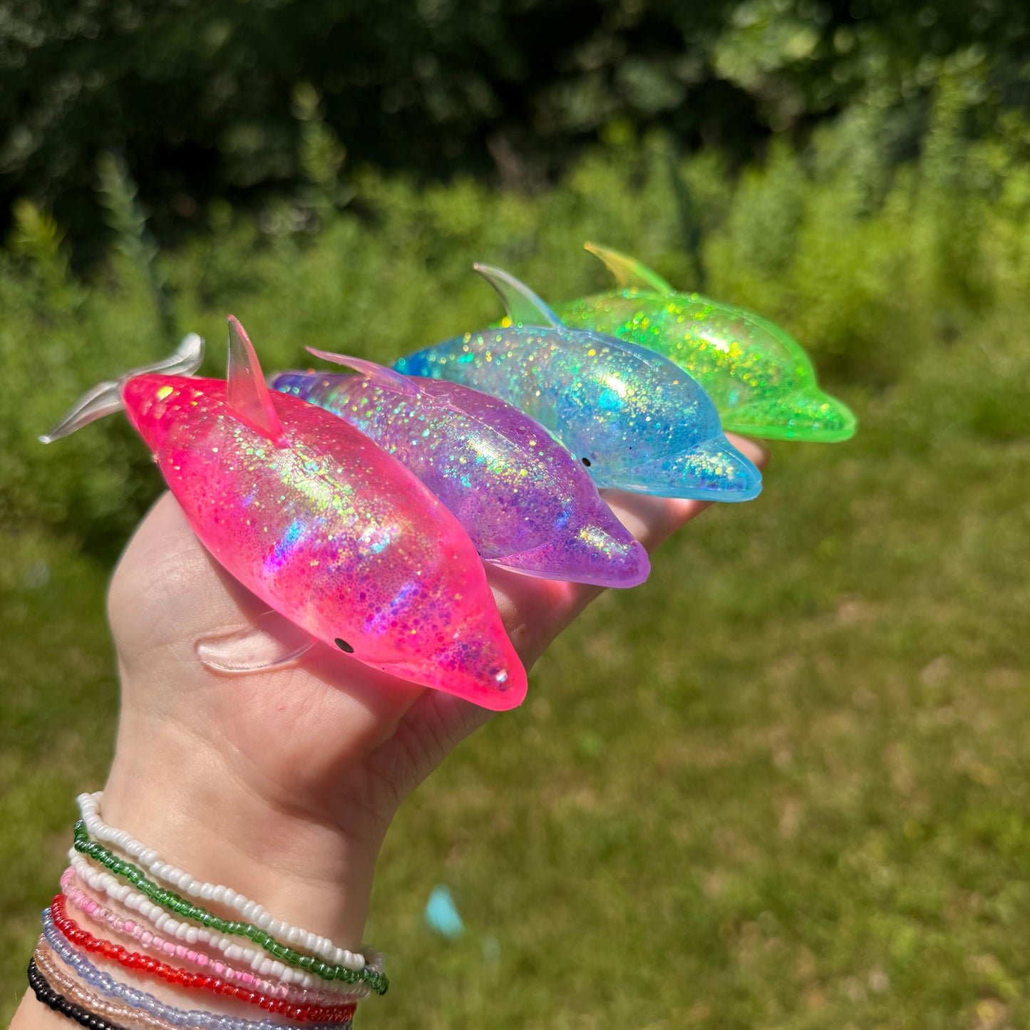 Squishy Toy - Glitter Dolphin