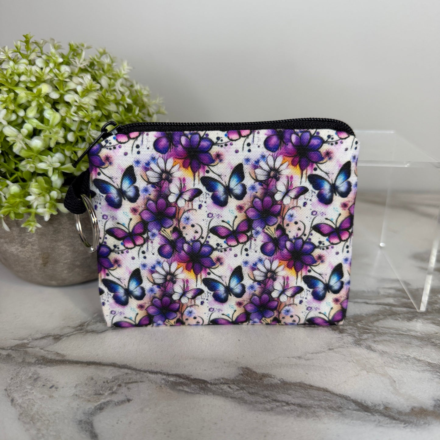Mini Pouch - Butterfly Purple