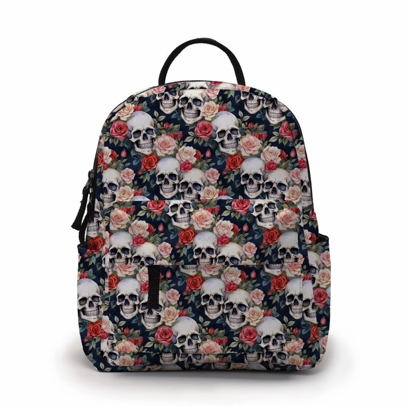 Mini Backpack - Halloween - Skull Roses - PREORDER