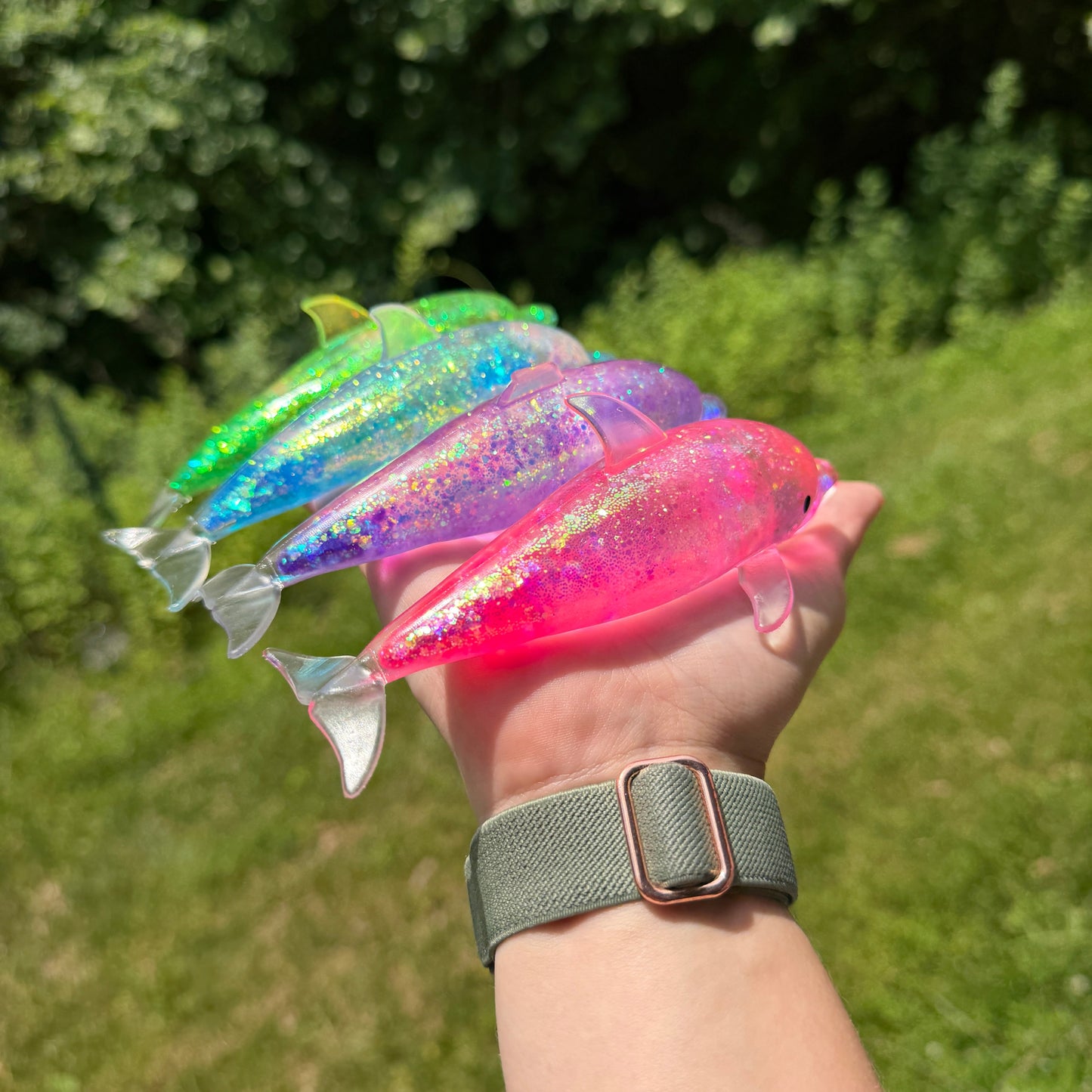 Squishy Toy - Glitter Dolphin
