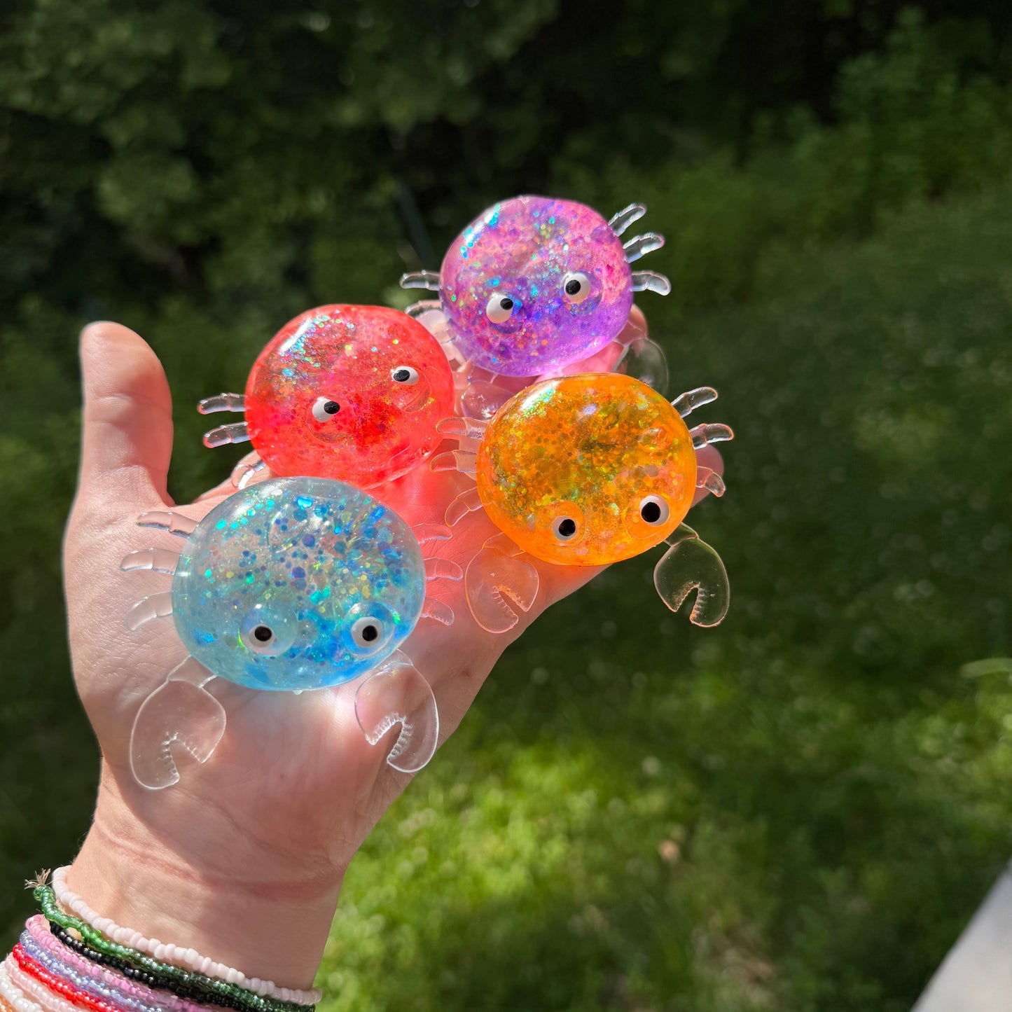 Squishy Toy - Glitter Crab