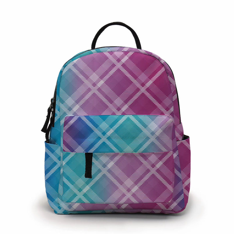 Mini Backpack - Ombre Plaid - PREORDER