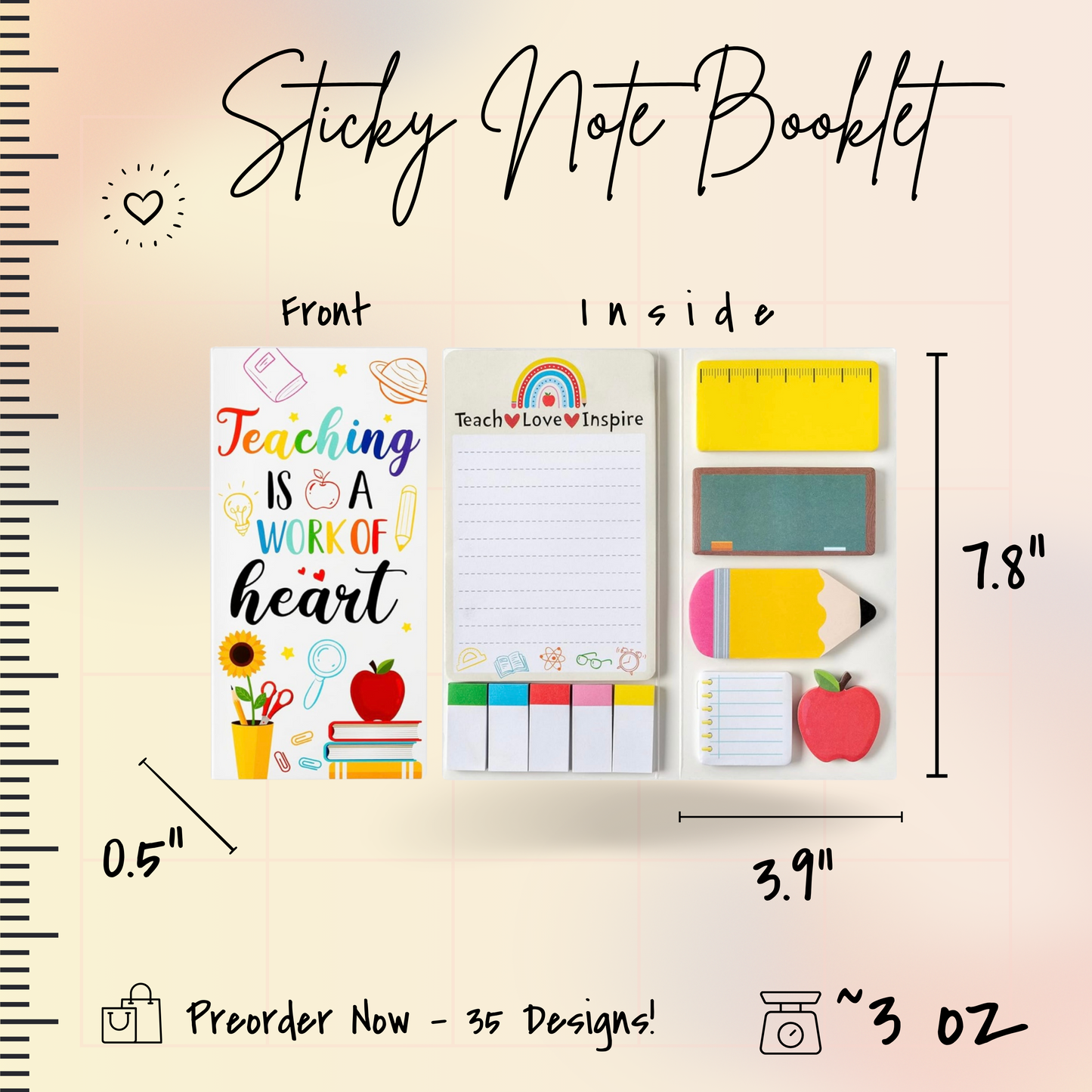 Sticky Note Booklet Set - Meow